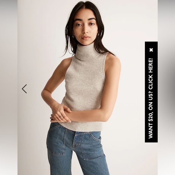 Madewell Sweaters - Madewell Hallowell Turtleneck Sweater Tank